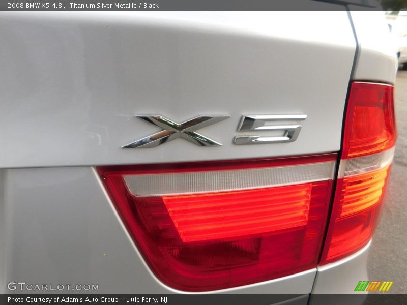 Titanium Silver Metallic / Black 2008 BMW X5 4.8i