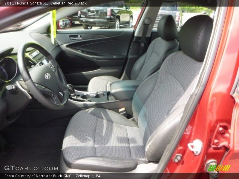 Venetian Red / Black 2011 Hyundai Sonata SE