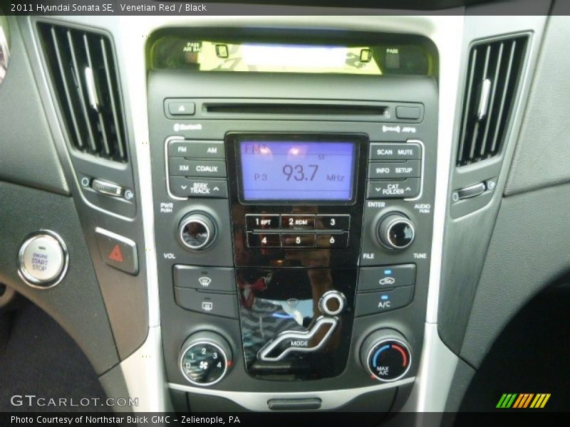 Venetian Red / Black 2011 Hyundai Sonata SE