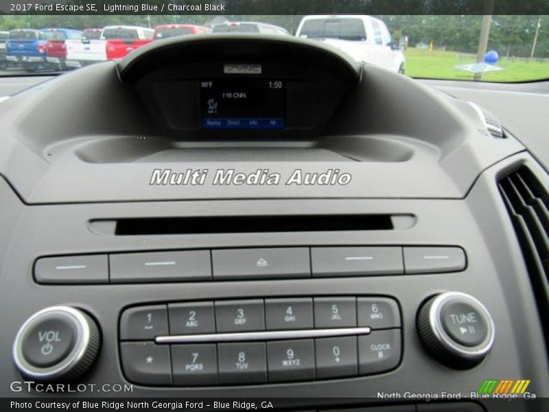 Lightning Blue / Charcoal Black 2017 Ford Escape SE