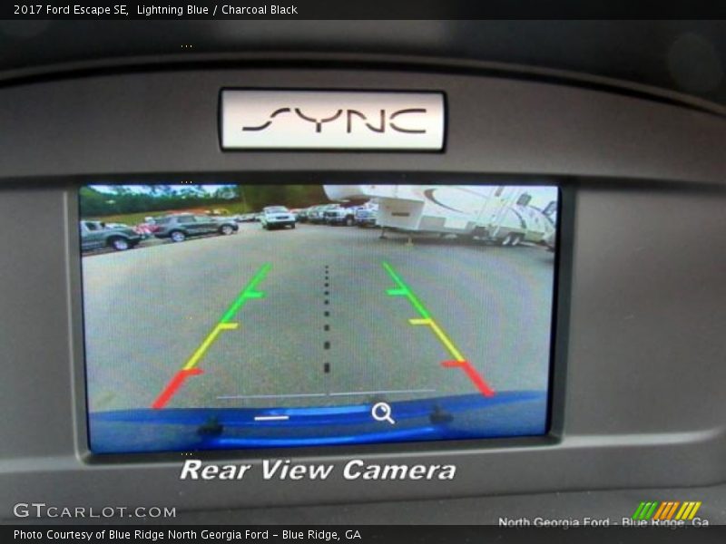 Lightning Blue / Charcoal Black 2017 Ford Escape SE