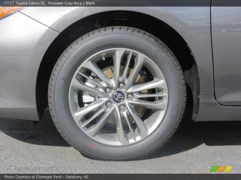Predawn Gray Mica / Black 2017 Toyota Camry SE