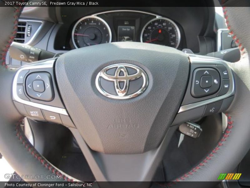 Predawn Gray Mica / Black 2017 Toyota Camry SE