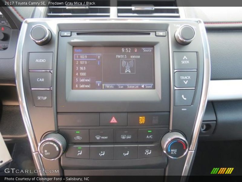 Predawn Gray Mica / Black 2017 Toyota Camry SE