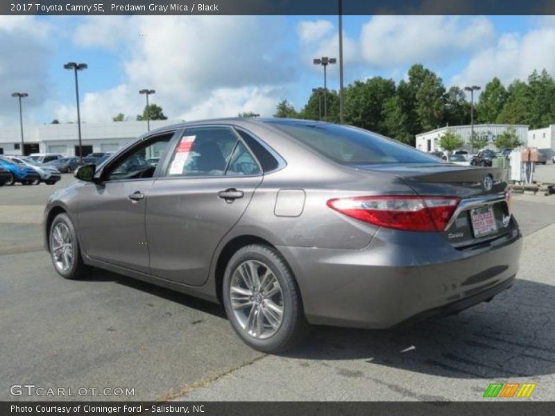 Predawn Gray Mica / Black 2017 Toyota Camry SE
