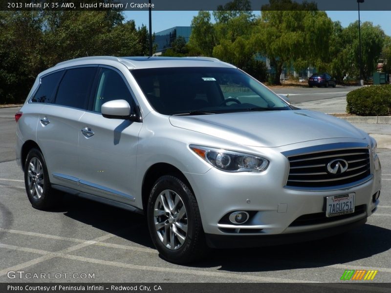 Liquid Platinum / Graphite 2013 Infiniti JX 35 AWD