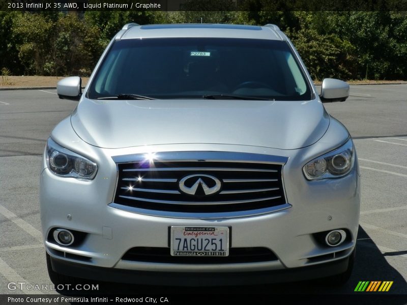 Liquid Platinum / Graphite 2013 Infiniti JX 35 AWD