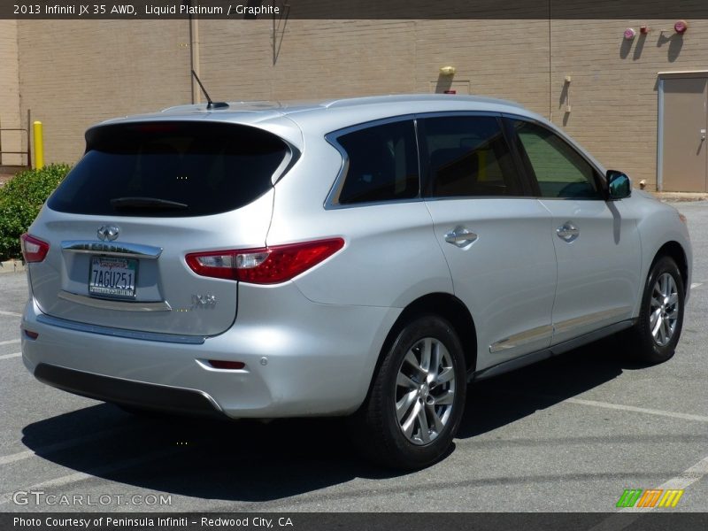 Liquid Platinum / Graphite 2013 Infiniti JX 35 AWD