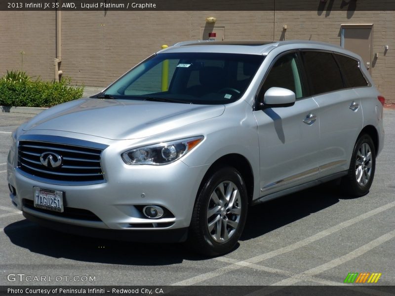 Liquid Platinum / Graphite 2013 Infiniti JX 35 AWD