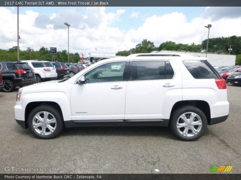 White Frost Tricoat / Jet Black 2017 GMC Terrain SLT AWD