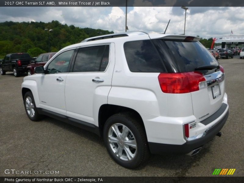 White Frost Tricoat / Jet Black 2017 GMC Terrain SLT AWD