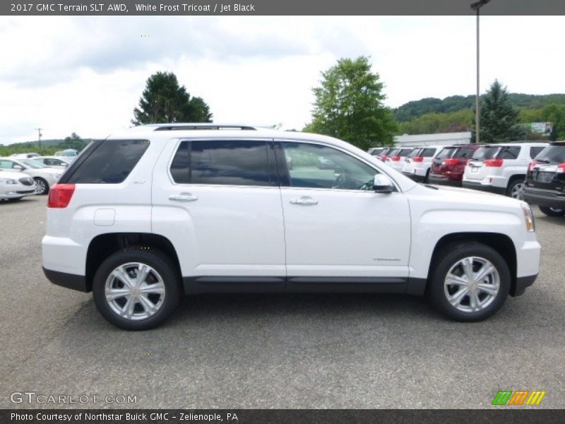 White Frost Tricoat / Jet Black 2017 GMC Terrain SLT AWD
