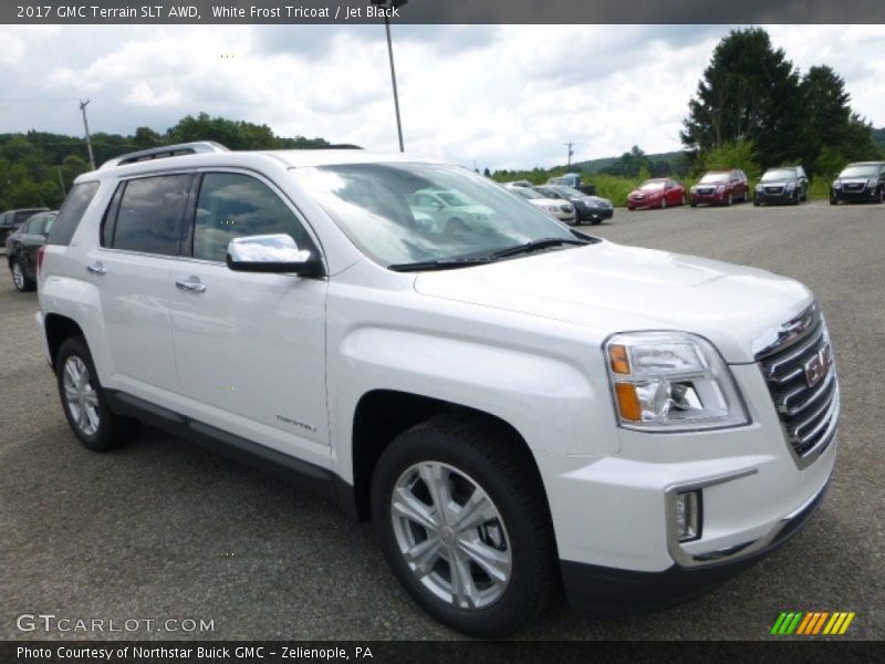 White Frost Tricoat / Jet Black 2017 GMC Terrain SLT AWD