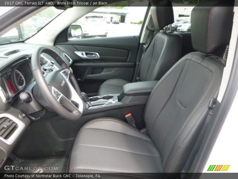 White Frost Tricoat / Jet Black 2017 GMC Terrain SLT AWD