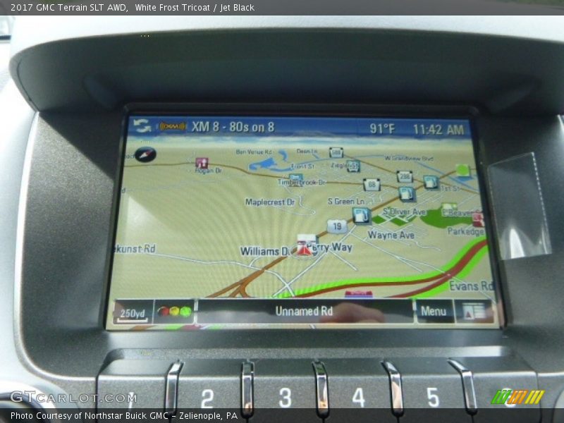 White Frost Tricoat / Jet Black 2017 GMC Terrain SLT AWD