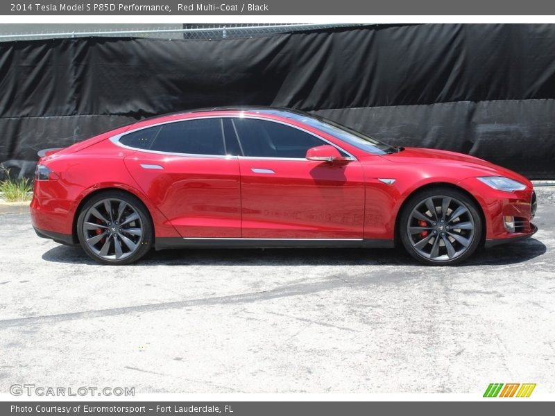  2014 Model S P85D Performance Red Multi-Coat