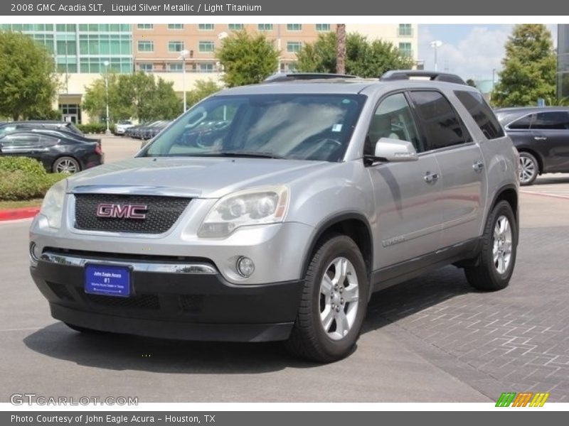 Liquid Silver Metallic / Light Titanium 2008 GMC Acadia SLT