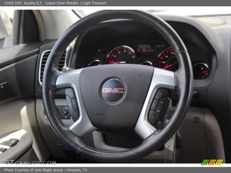 Liquid Silver Metallic / Light Titanium 2008 GMC Acadia SLT