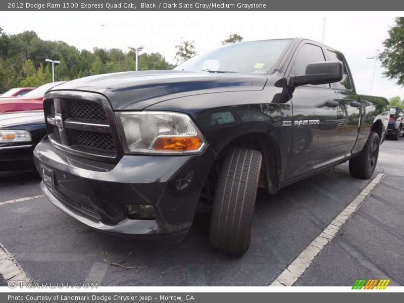 Black / Dark Slate Gray/Medium Graystone 2012 Dodge Ram 1500 Express Quad Cab