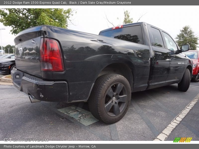 Black / Dark Slate Gray/Medium Graystone 2012 Dodge Ram 1500 Express Quad Cab
