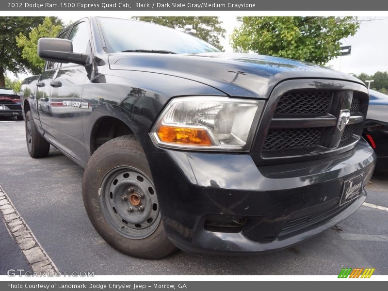 Black / Dark Slate Gray/Medium Graystone 2012 Dodge Ram 1500 Express Quad Cab