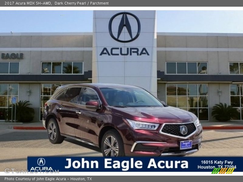 Dark Cherry Pearl / Parchment 2017 Acura MDX SH-AWD