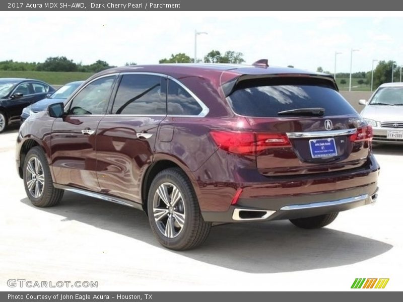 Dark Cherry Pearl / Parchment 2017 Acura MDX SH-AWD