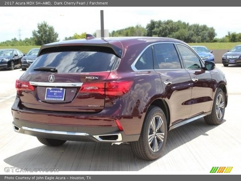 Dark Cherry Pearl / Parchment 2017 Acura MDX SH-AWD