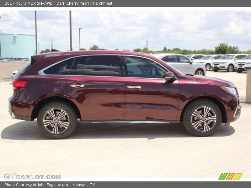 Dark Cherry Pearl / Parchment 2017 Acura MDX SH-AWD