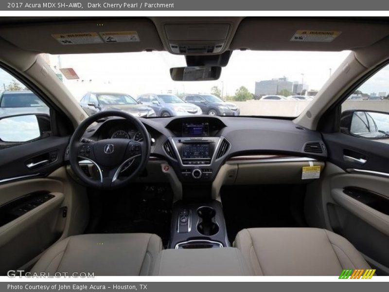 Dark Cherry Pearl / Parchment 2017 Acura MDX SH-AWD