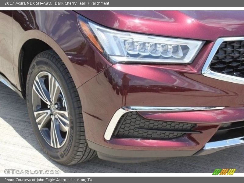 Dark Cherry Pearl / Parchment 2017 Acura MDX SH-AWD