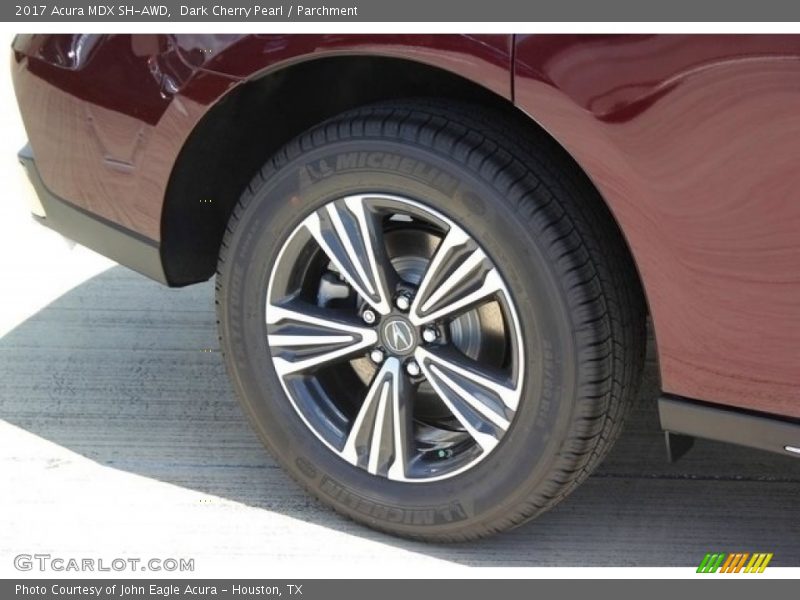 Dark Cherry Pearl / Parchment 2017 Acura MDX SH-AWD