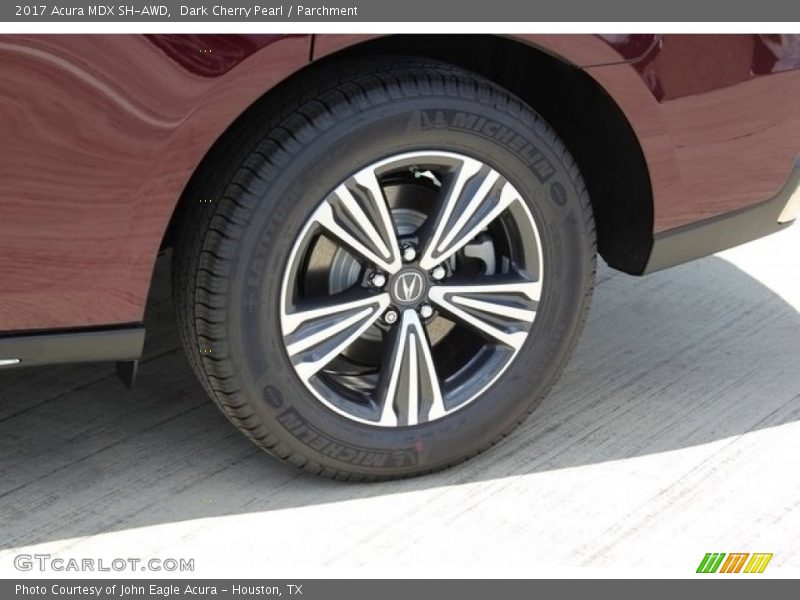 Dark Cherry Pearl / Parchment 2017 Acura MDX SH-AWD