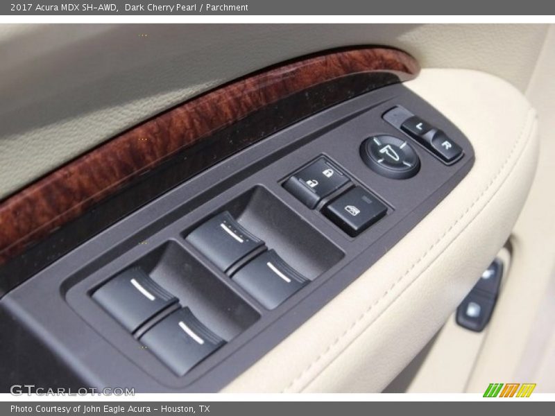 Dark Cherry Pearl / Parchment 2017 Acura MDX SH-AWD