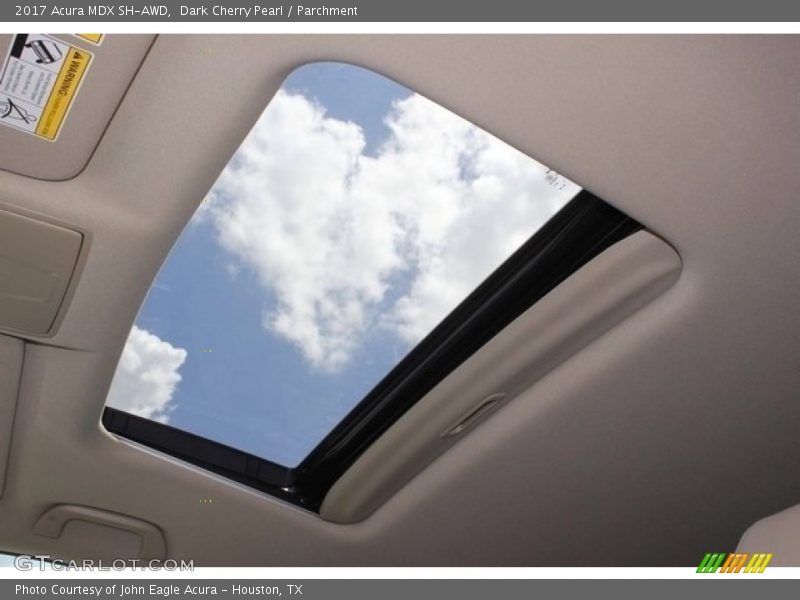 Dark Cherry Pearl / Parchment 2017 Acura MDX SH-AWD
