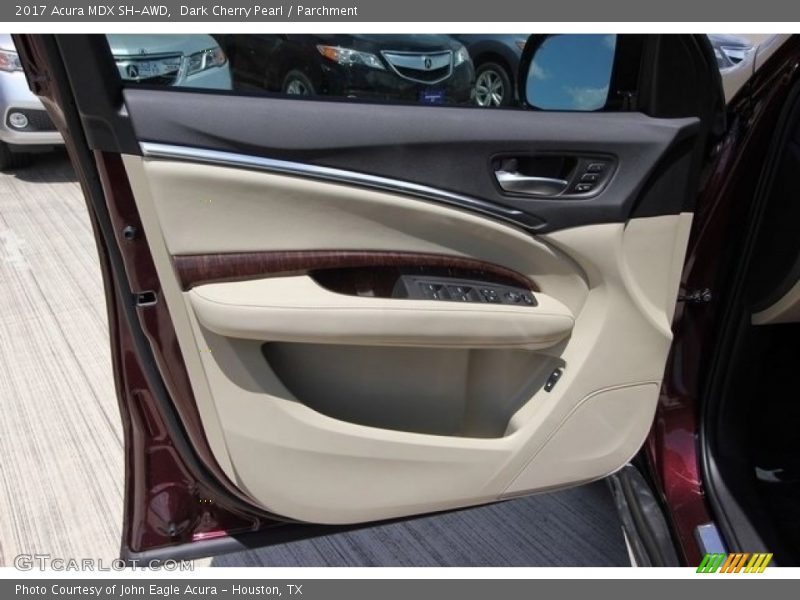 Dark Cherry Pearl / Parchment 2017 Acura MDX SH-AWD