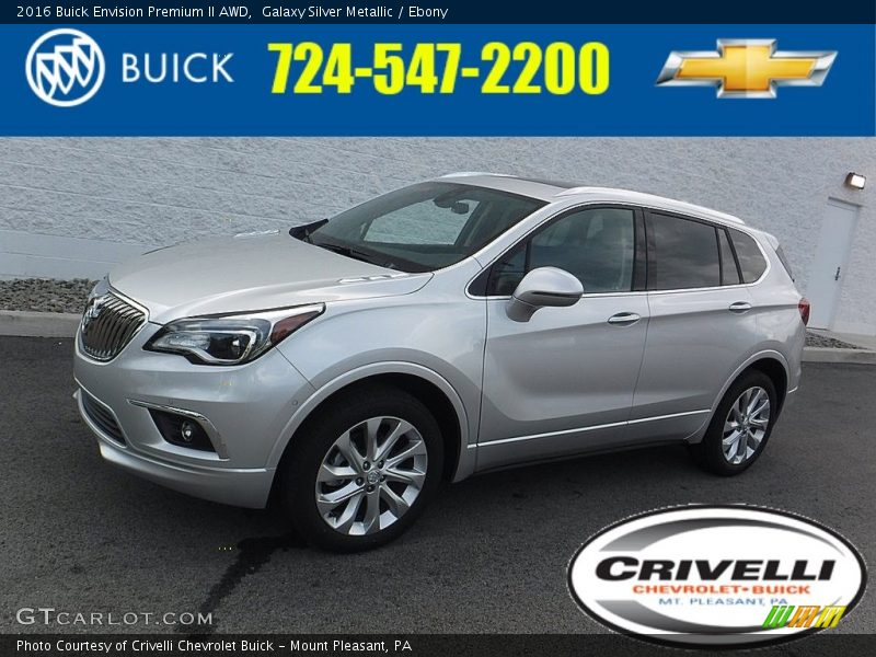 Galaxy Silver Metallic / Ebony 2016 Buick Envision Premium II AWD