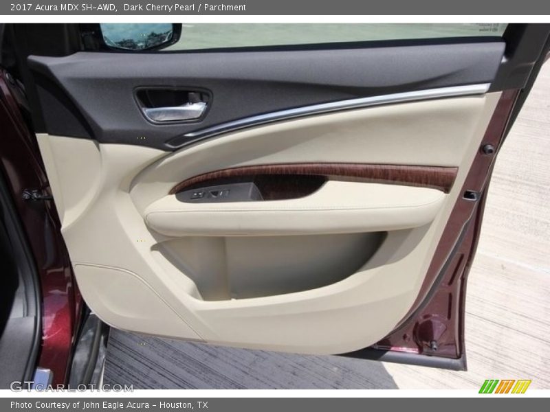 Dark Cherry Pearl / Parchment 2017 Acura MDX SH-AWD