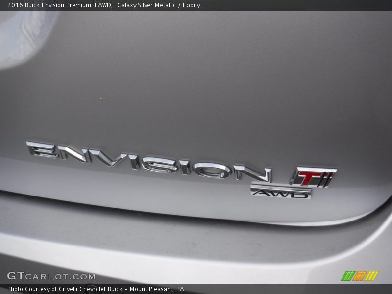 Galaxy Silver Metallic / Ebony 2016 Buick Envision Premium II AWD