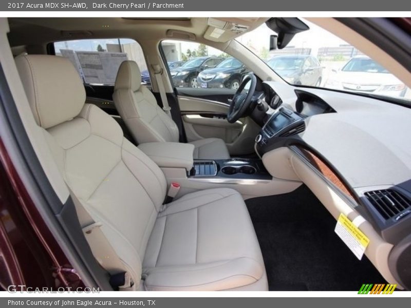 Dark Cherry Pearl / Parchment 2017 Acura MDX SH-AWD