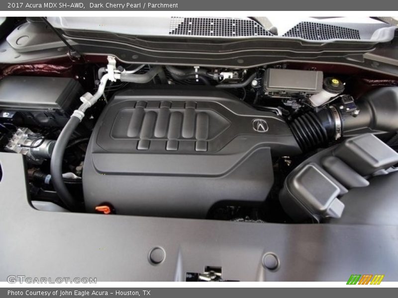 Dark Cherry Pearl / Parchment 2017 Acura MDX SH-AWD