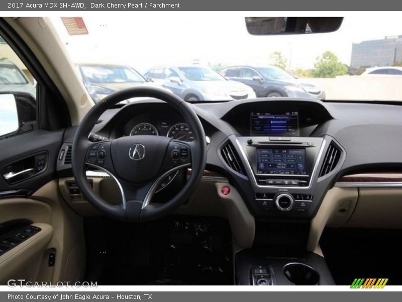 Dark Cherry Pearl / Parchment 2017 Acura MDX SH-AWD