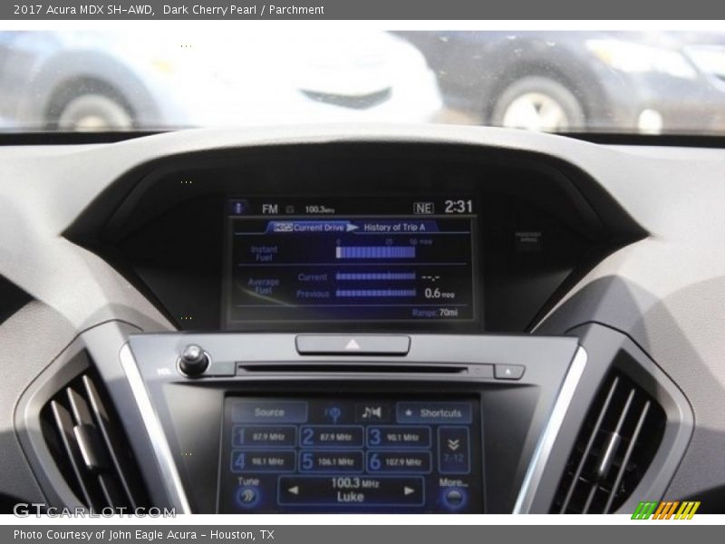 Dark Cherry Pearl / Parchment 2017 Acura MDX SH-AWD