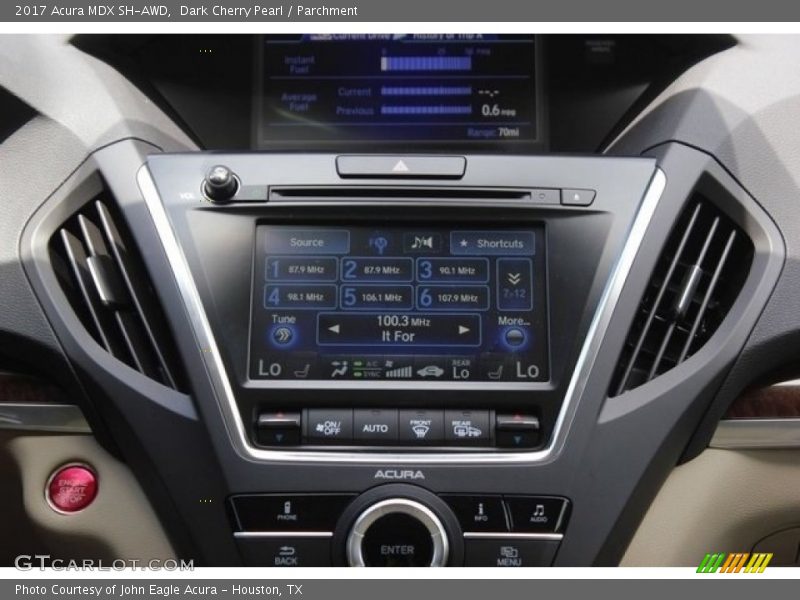 Dark Cherry Pearl / Parchment 2017 Acura MDX SH-AWD