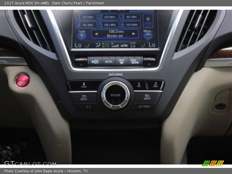 Dark Cherry Pearl / Parchment 2017 Acura MDX SH-AWD