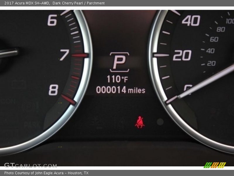 Dark Cherry Pearl / Parchment 2017 Acura MDX SH-AWD