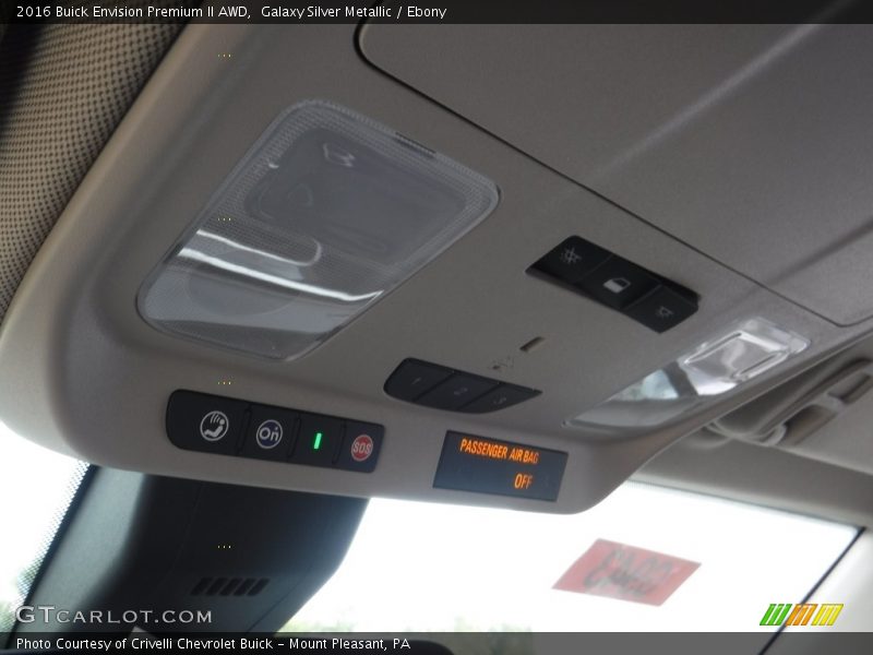 Galaxy Silver Metallic / Ebony 2016 Buick Envision Premium II AWD
