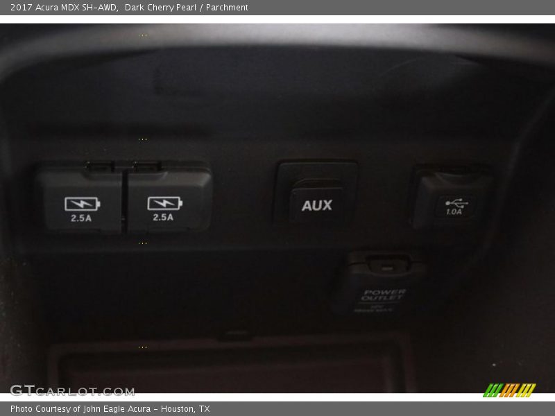 Dark Cherry Pearl / Parchment 2017 Acura MDX SH-AWD