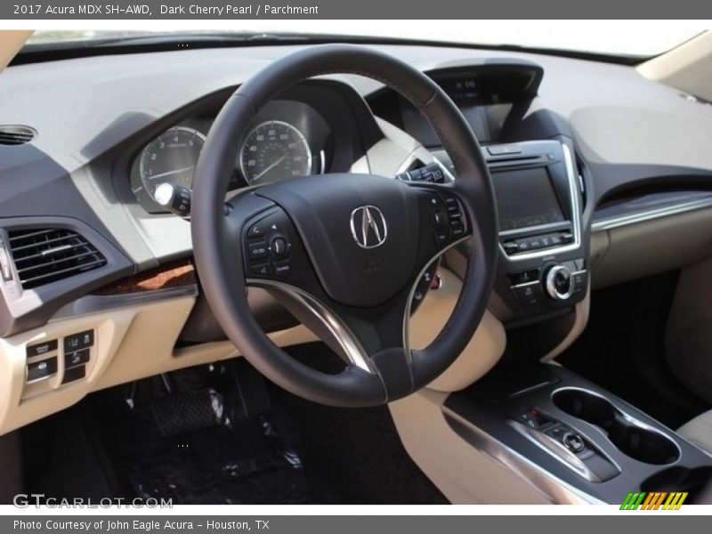 Dark Cherry Pearl / Parchment 2017 Acura MDX SH-AWD