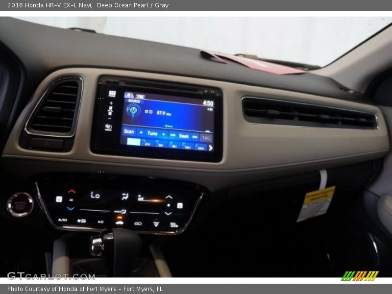 Deep Ocean Pearl / Gray 2016 Honda HR-V EX-L Navi